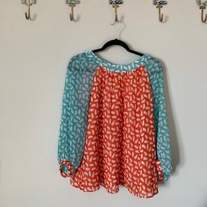 Fun and Flirty Boden Long Sleeved Blouse
